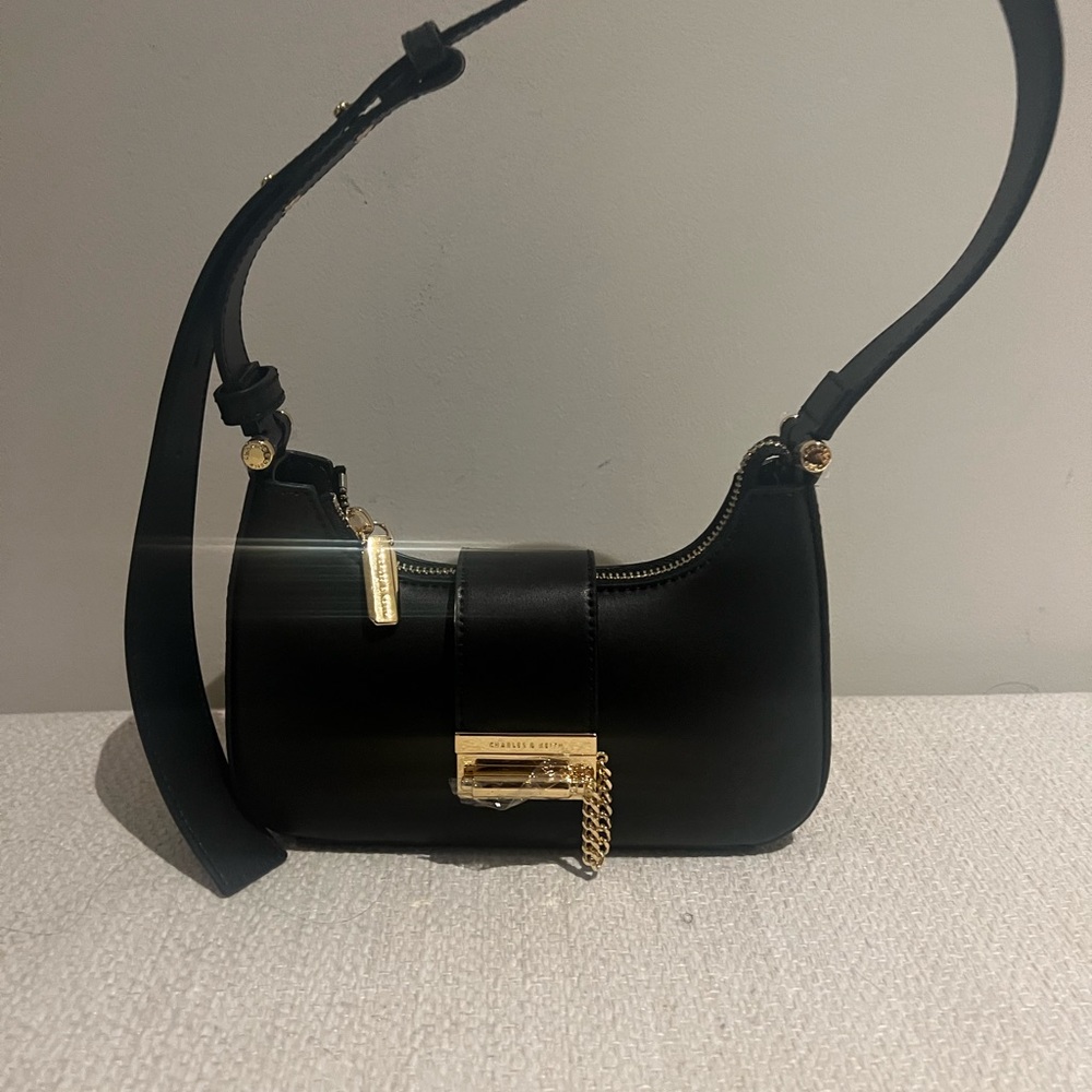 Charles & Keith black shoulder bag